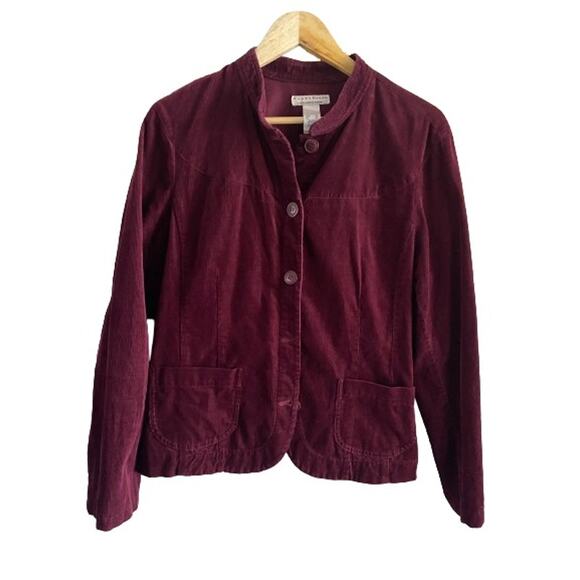 Crazy‎ Horse Burgundy Maroon Lightweight Corduroy Button Jacket Sz XL - Picture 1 of 8